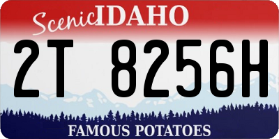 ID license plate 2T8256H