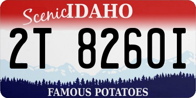 ID license plate 2T8260I