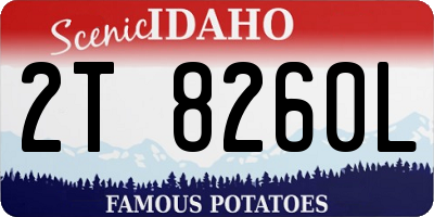 ID license plate 2T8260L