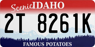 ID license plate 2T8261K