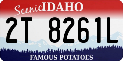 ID license plate 2T8261L