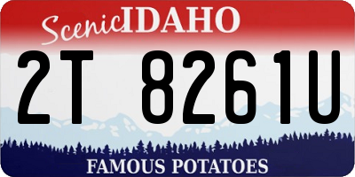 ID license plate 2T8261U