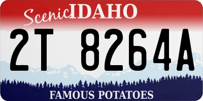 ID license plate 2T8264A