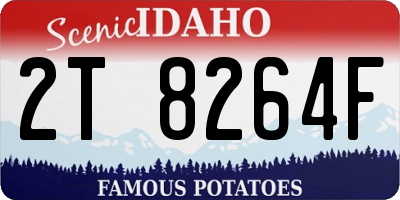 ID license plate 2T8264F