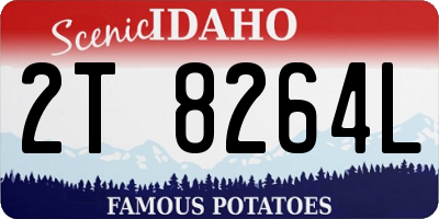 ID license plate 2T8264L