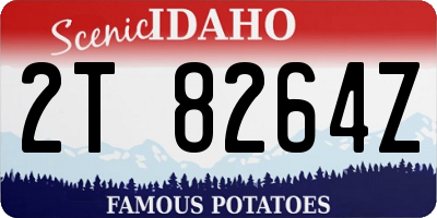 ID license plate 2T8264Z