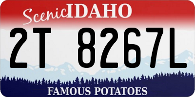 ID license plate 2T8267L