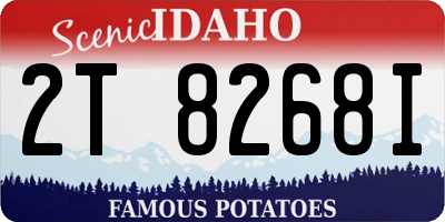 ID license plate 2T8268I