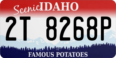ID license plate 2T8268P