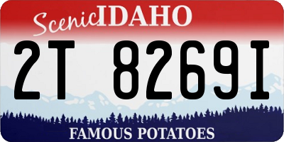 ID license plate 2T8269I