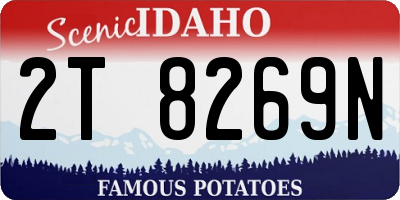 ID license plate 2T8269N