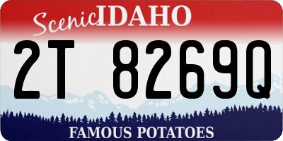 ID license plate 2T8269Q