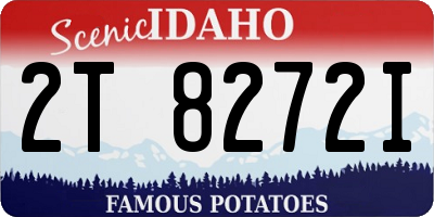 ID license plate 2T8272I