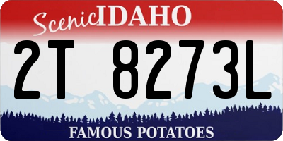 ID license plate 2T8273L