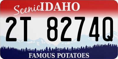 ID license plate 2T8274Q