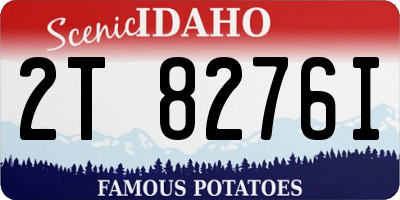 ID license plate 2T8276I