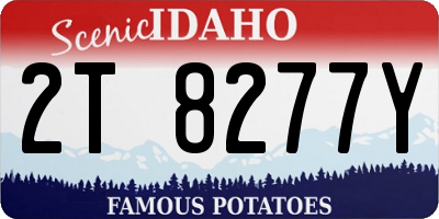ID license plate 2T8277Y
