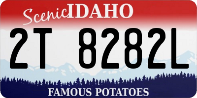 ID license plate 2T8282L