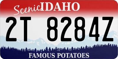 ID license plate 2T8284Z