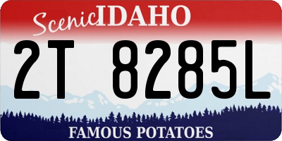ID license plate 2T8285L