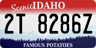 ID license plate 2T8286Z