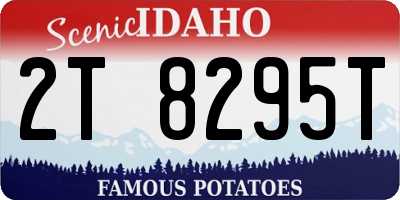 ID license plate 2T8295T