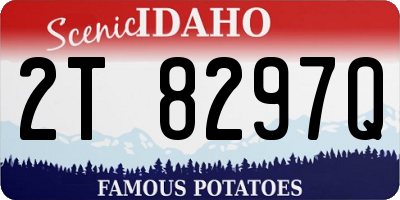 ID license plate 2T8297Q