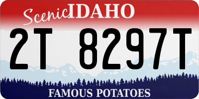 ID license plate 2T8297T
