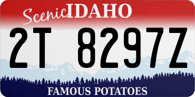 ID license plate 2T8297Z