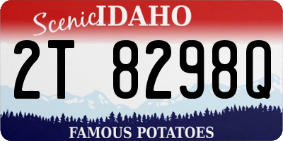 ID license plate 2T8298Q