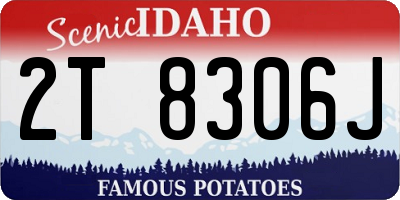 ID license plate 2T8306J