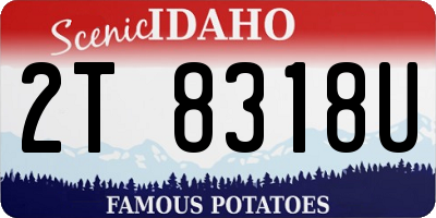 ID license plate 2T8318U