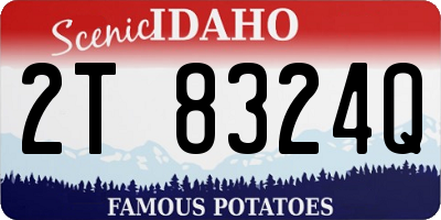 ID license plate 2T8324Q