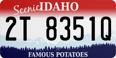ID license plate 2T8351Q
