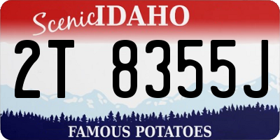 ID license plate 2T8355J