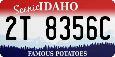ID license plate 2T8356C