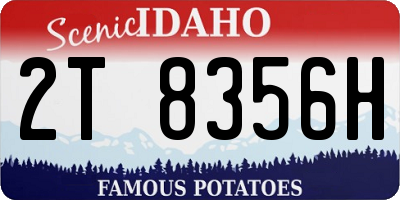 ID license plate 2T8356H