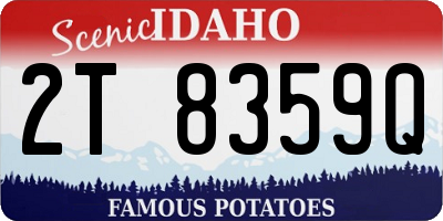 ID license plate 2T8359Q