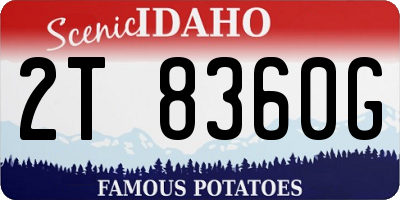ID license plate 2T8360G