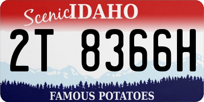 ID license plate 2T8366H