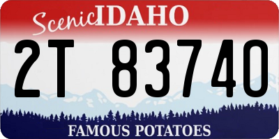 ID license plate 2T8374O