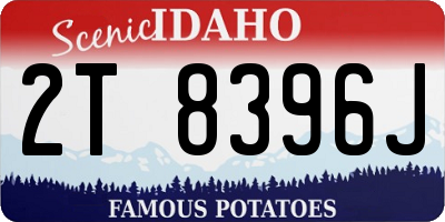 ID license plate 2T8396J