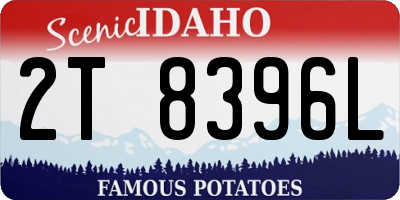 ID license plate 2T8396L