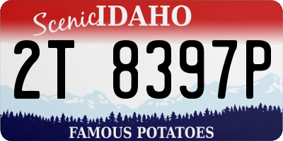 ID license plate 2T8397P