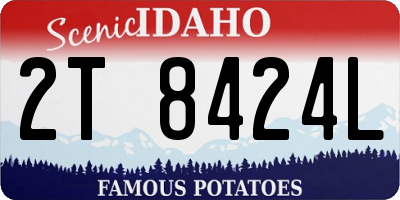 ID license plate 2T8424L