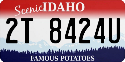 ID license plate 2T8424U