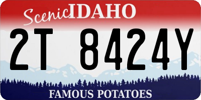 ID license plate 2T8424Y