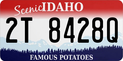 ID license plate 2T8428Q
