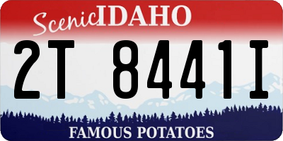 ID license plate 2T8441I