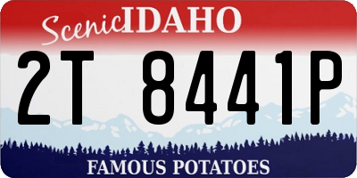 ID license plate 2T8441P